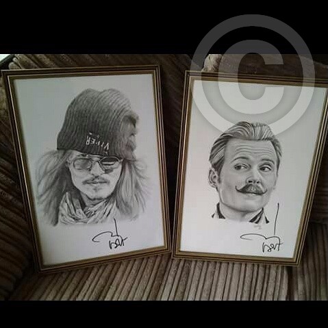 Johnny depp signed 