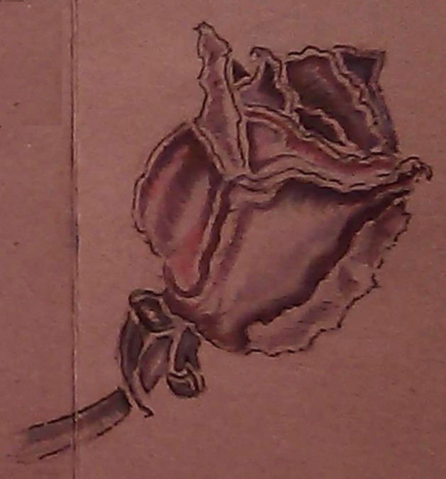 Withered Rose Watercolor