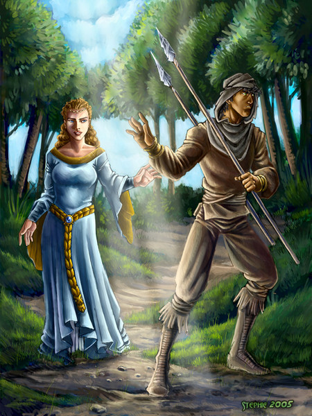 The warrior and his lady