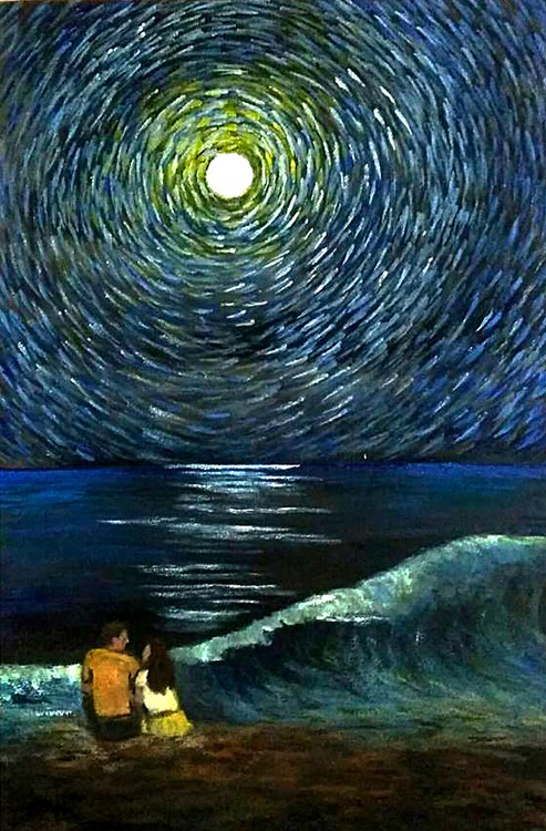 Under an impressionist sky