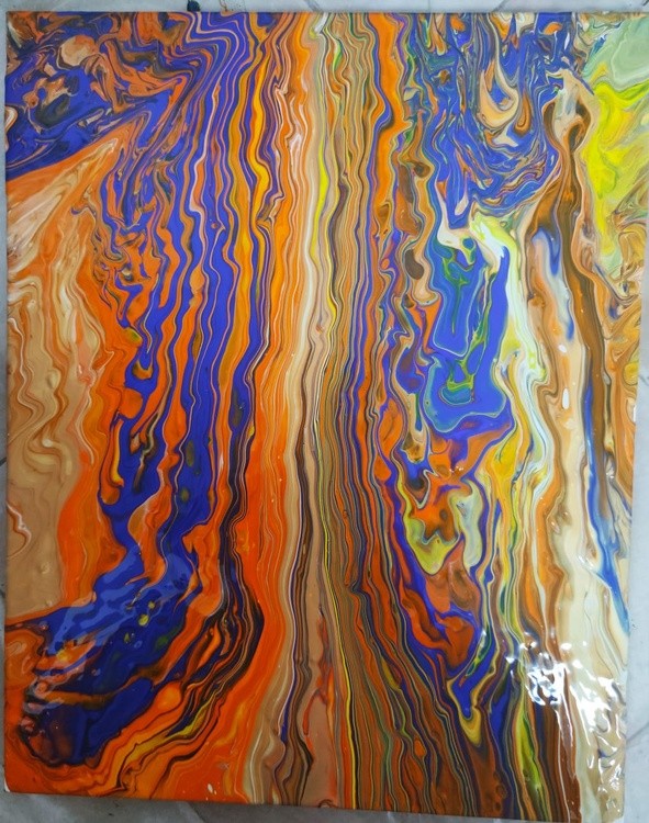 abstract acrylic on canvas