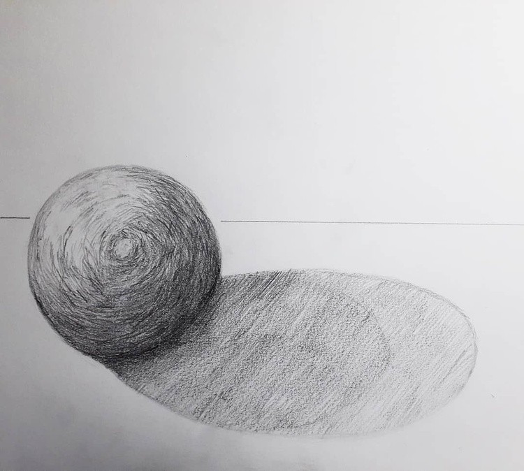 Drawing of a ball