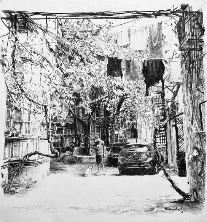 Tbilisi. An Old Courtyard