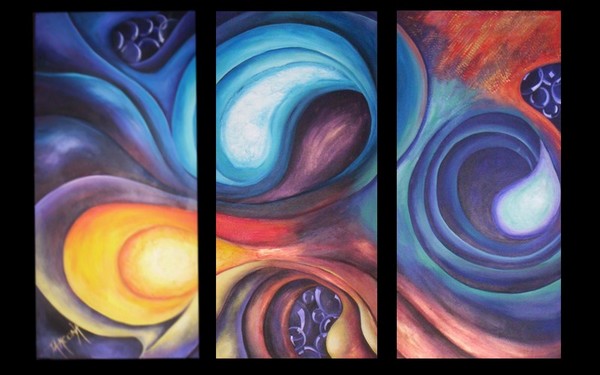 Flowing Colour Abstract