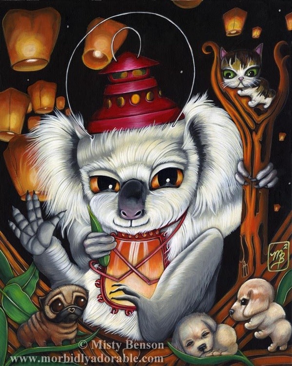 Hermit from the Morbidly Adorable Tarot