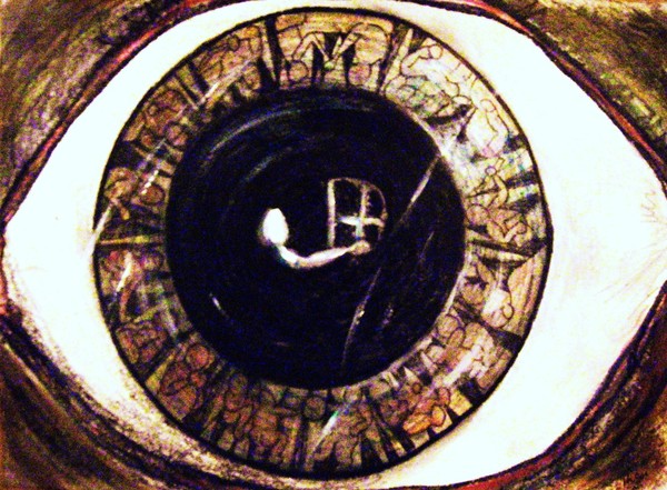 I-ris eye was a pupil