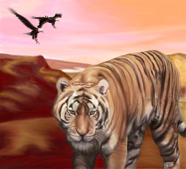Tiger and Eagles