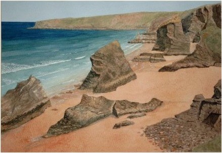 Bedruthen Steps Cornwall