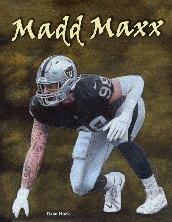 Madd Maxx Crosby - THE CONDOR - Colored Pencil Drawing by Dean Huck