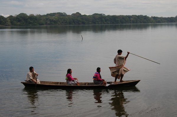 Young Shpibos on Canoe. 