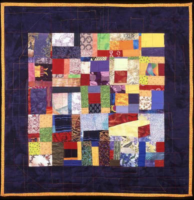Improvisational Mountain Quilt