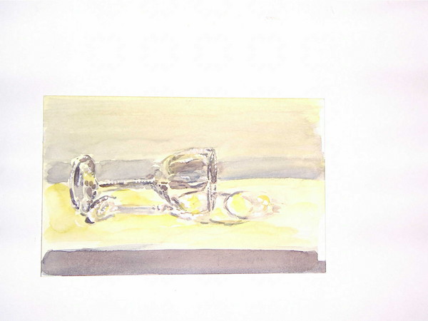 glass on its side