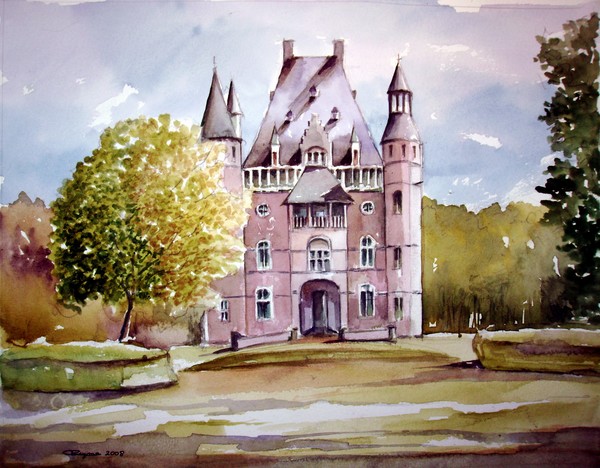 Castle in Beernem (Prov. W. Flanders-Belgium)