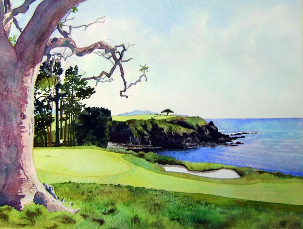 Pebble Beach Golf Course 5th green