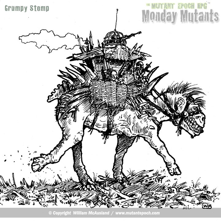 Trained Grumpy Stomp with a ‘back -shack’