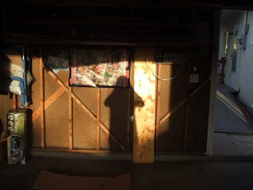 Sunlit garage