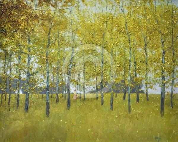 Autumn Stroll 26 x 32