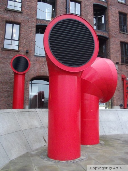 3 Red Periscopes