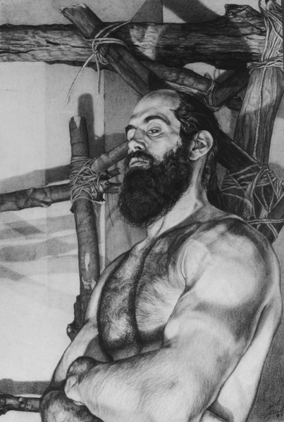 John in His Studio