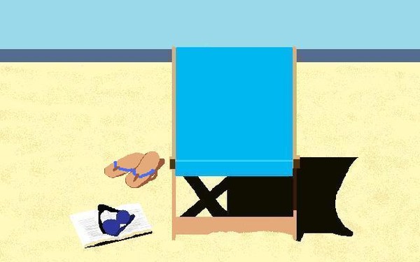 on a beach walk