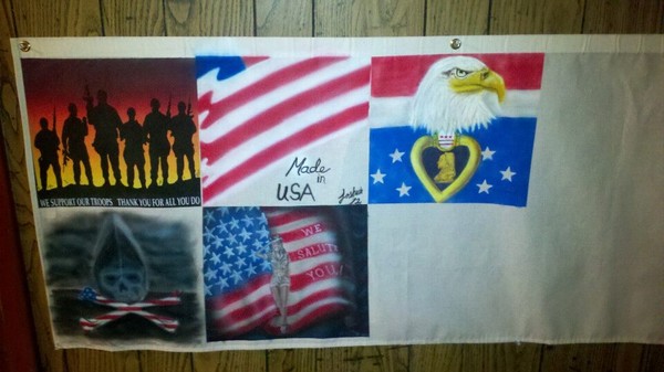 Banner for the troops