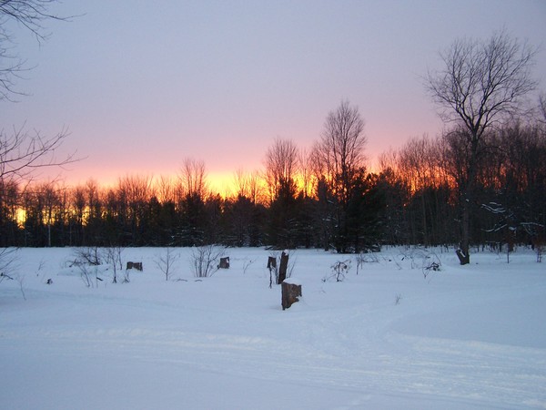 Sunset in the country
