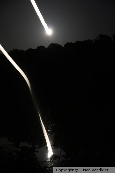 streaking blue moon