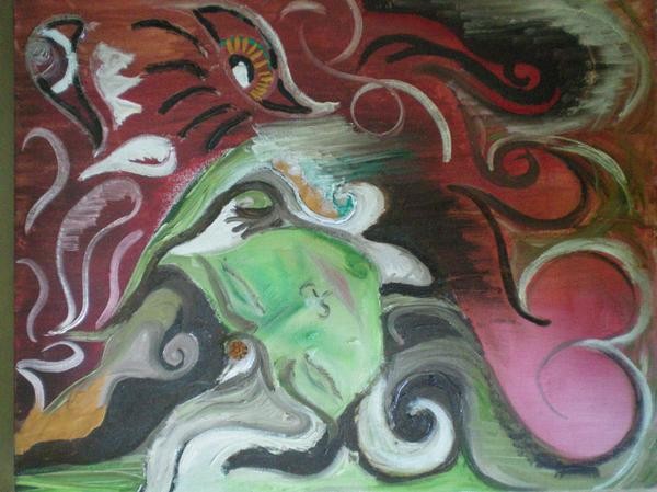 on fire