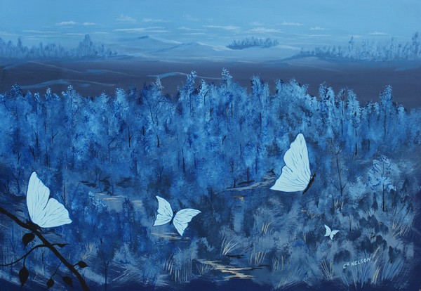 BLUE BUTTERFLIES