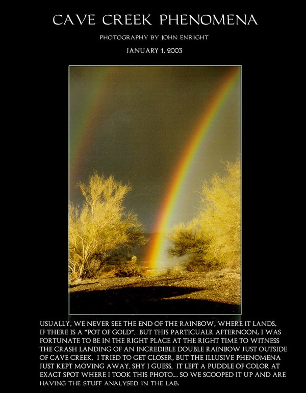 Where the Rainbow Ends. A photo by John Enright