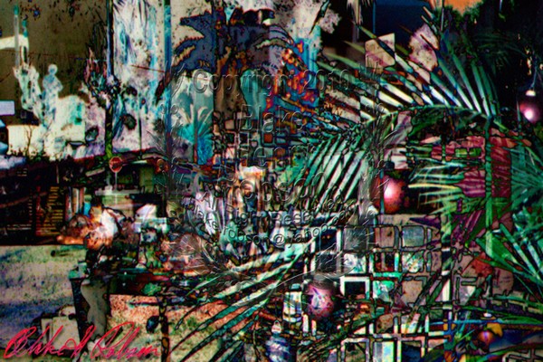 Christmas Collage Art