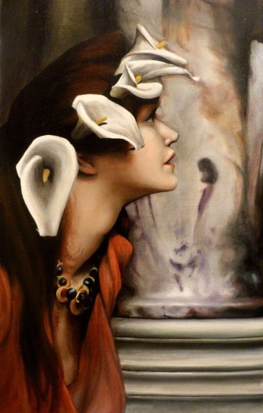 Woman with Lilies