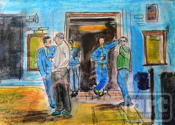 Outside a public House