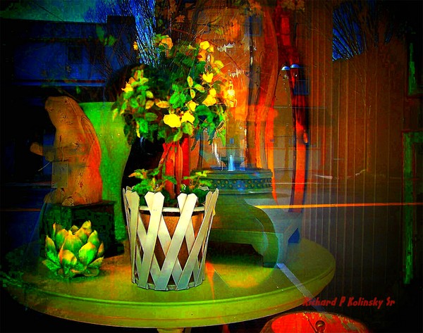 Through a window