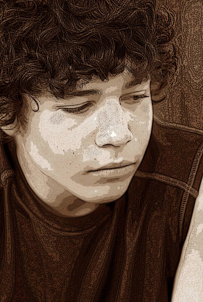 Pensive Young Man