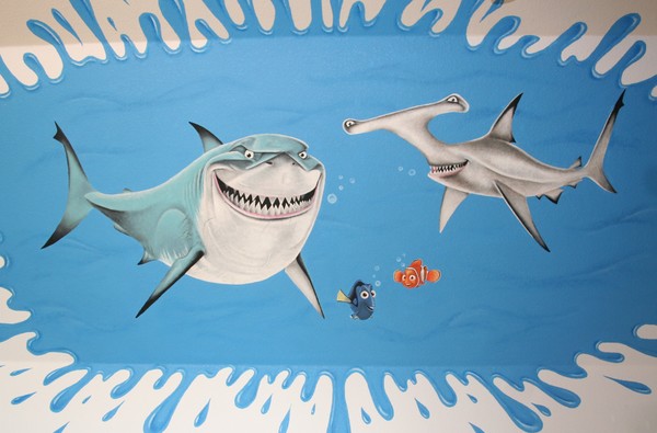 Kids playroom mural
