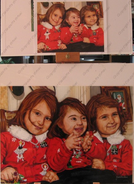 Portrait of 3 beautiful sisters