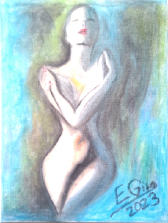 Nude Lovely Blonde Model