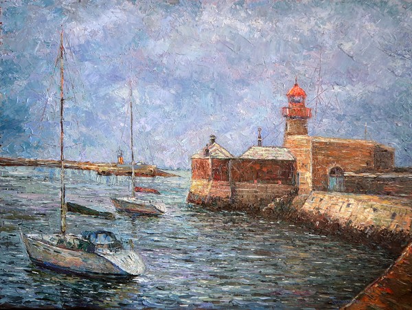 LIGHT HOUSE,DUNLAOGHAIRE 40x30