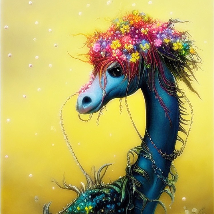 Fantasy boho dragon