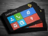 Business Card -Windows 8 style