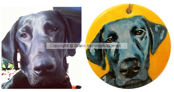 custom pet ornament or magnet