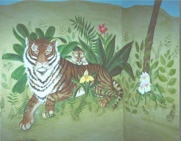 Tiger and Cub Mural