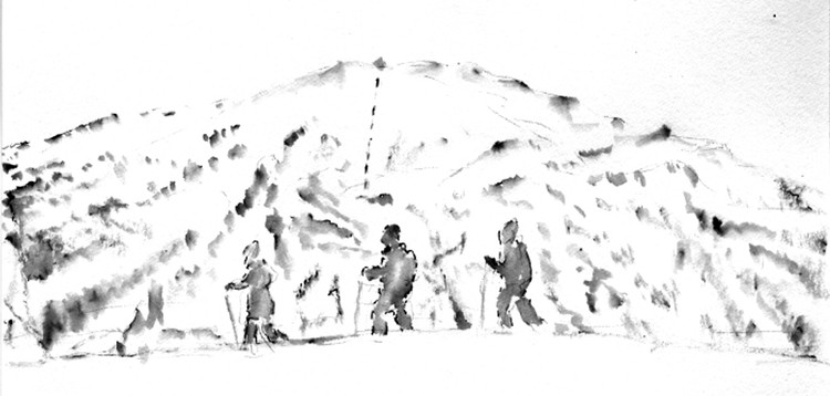 Tumalo Mountain Drawing