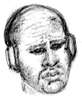Man Wearing Headphones Sketch