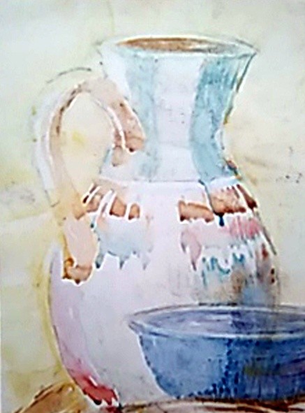 Pitcher Still Life Watercolor