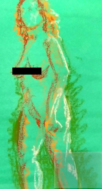 Amalia Cropped Standing Drawing