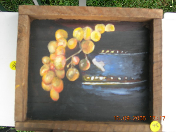 Grapes in a Pot in a Box