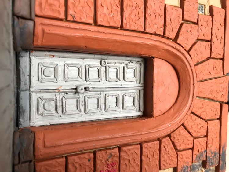 Front Door 3, plasticine, cardboard, 17,5x11,5x18,5 cm