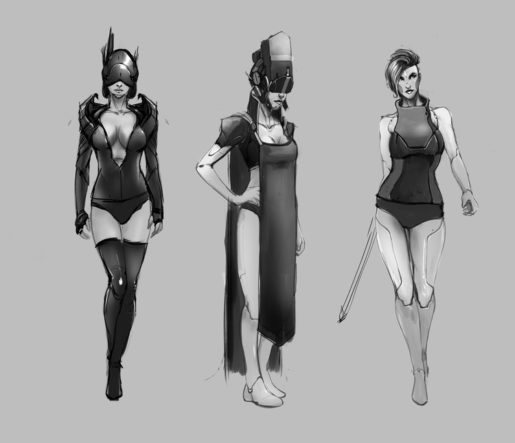 Cyborg-Females-Roughs
